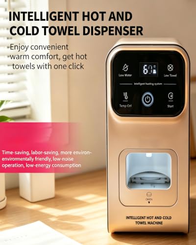 Calentador de toallas eléctrico de 550W con pantalla digital y cuatro niveles de temperatura 3