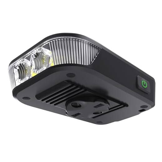 RAVEMEN FR500 500 Lúmenes Luz Delantera para Bicicleta de para Ciclismo Diurno y Nocturno, Compatible con Garmin/Wahoo Ciclocomputadores, 6 Modos USB C ON/Off Automático IPX6 Resistente al Agua