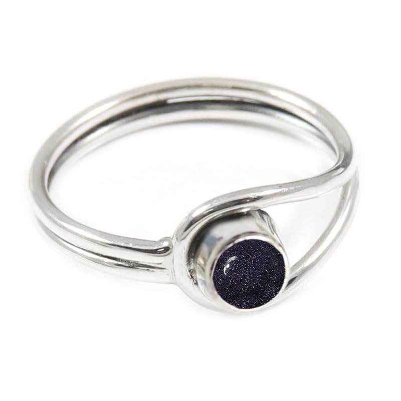 JEWELSTREZORO TSR368AA - Anillo de plata de ley con piedras preciosas para hombre y mujer, I, Metal Piedra preciosa., Piedra solar creada en laboratorio