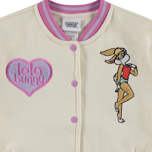 Looney Tunes Lola Bunny Varsity Bomber Jacket - Little and Big Girl Sizes 4-164