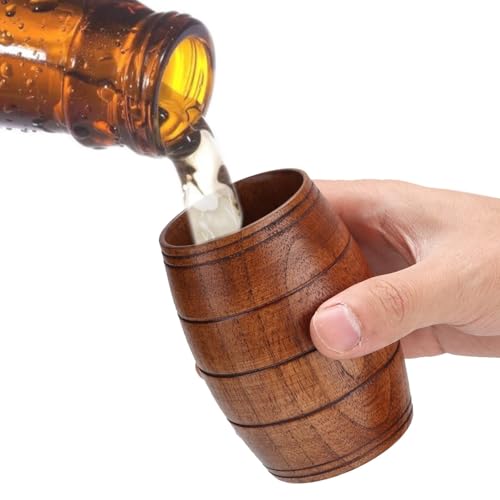 Taza De Beber De Madera, Mini Tazas De Cerveza De Madera En Forma De Barril Tazas De Té Taza De Café Tazo De Sake Japonesa Pequeña Tazo De Té Jarra Cerveza Para Bar De Viajes En Casa Acampando