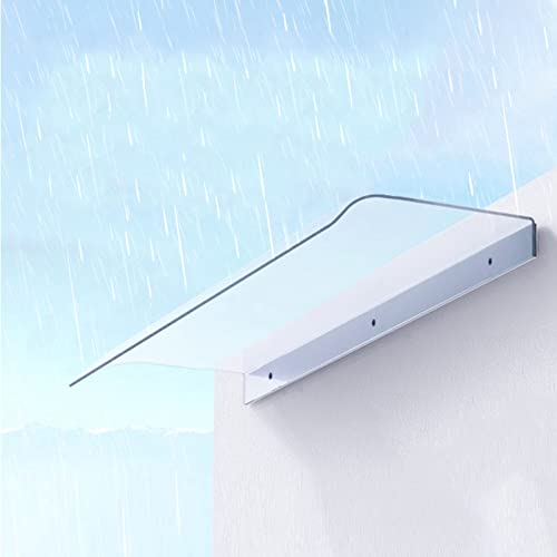 Toldo invisible para puerta de entrada con policarbonato transparente para exterior 2