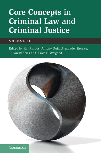 Buy Core Concepts in Criminal Law and Criminal Justice: Volume III (3) — BookShops.in
