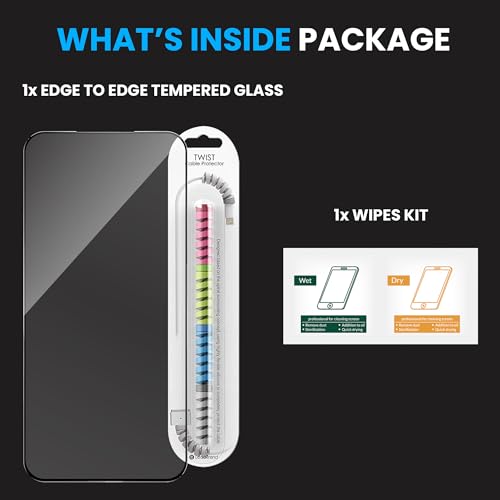 Image of FIRST MART Military-Grade Gorilla Tempered Glass For Redmi Turbo 4 Pro | With Edge To Edge Screen Coverage, Cable Protector and Easy Installation Kit | Black
