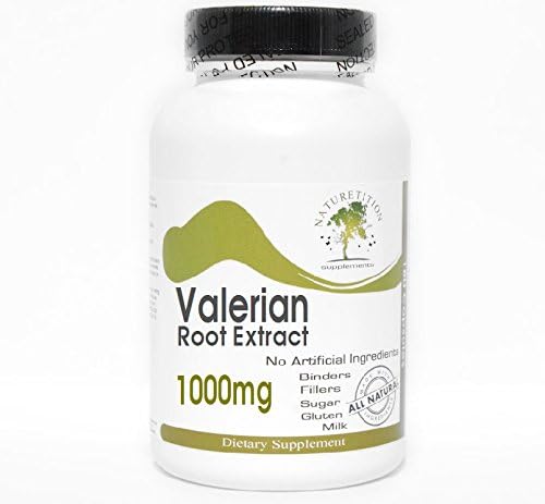 Valerian Root Extract 1000mg ~ 200 Capsules - No Additives ~ Naturetition Supplements