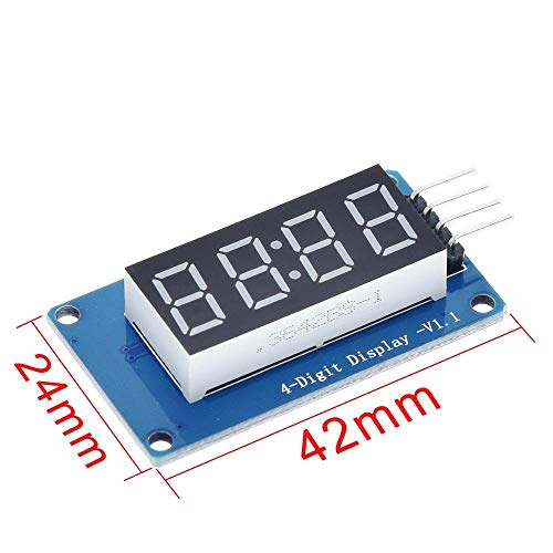 Seazoon 2Pcs 4 Bits Digital Tube Led Display Module Board W/Clock Display Tm1637 For Arduino Oc65 #TOP1