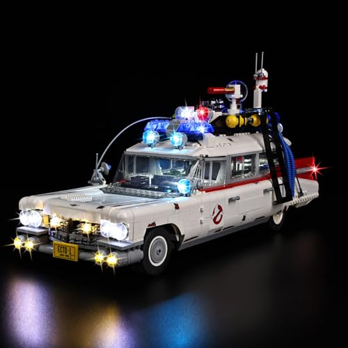 BrickSoul Led Light Kit for Ghostbusters ECTO-1, 10274 Building Set - Light Up Lego with Sound