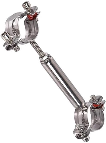 Miniatura 3 de Abrazadera de tubo de doble extremo ajustable de acero inoxidable 304 Clip de soporte de montaje de tubería Adaptador de acoplamiento (1.890-2.008