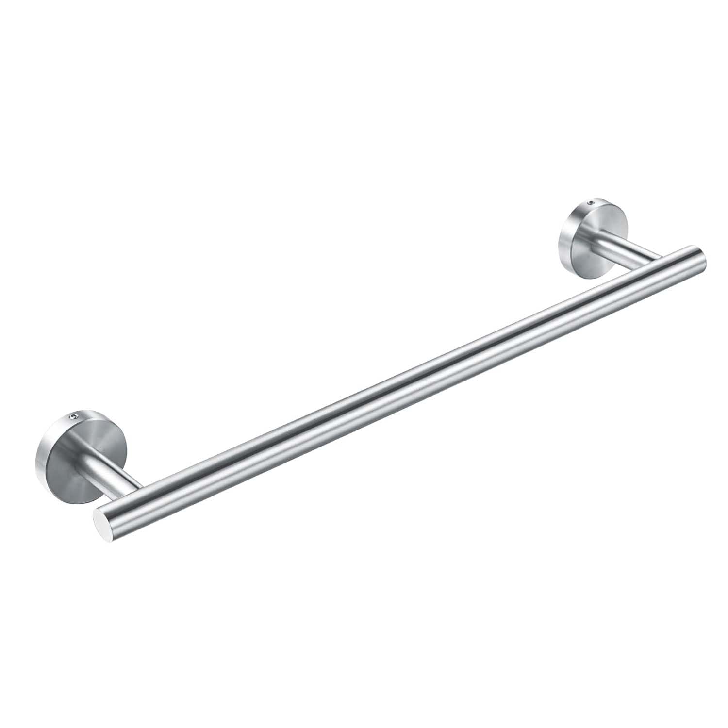 GYPWAN Towel Rail Wall Mounted, 16Inch/40CM Brushed Finish Hand Towel Holder Towel Holder Screw Mounting for Bathroom And Kitchen SUS 304 Stainless Steel Brushed Finish,Silver