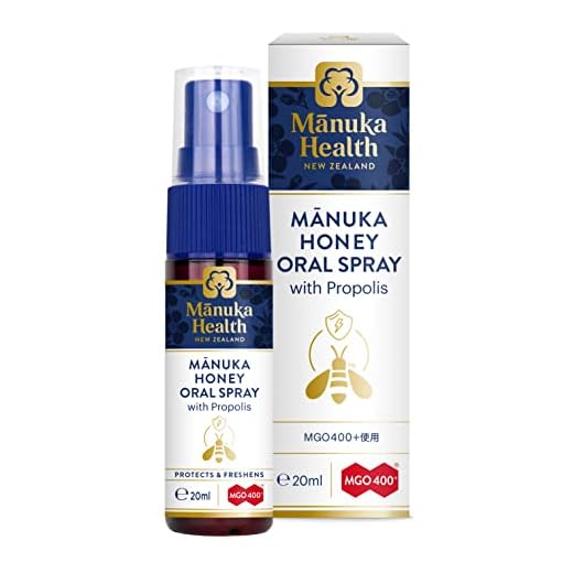 Manuka Health Products Propolis & MGO400 Oral Spray NEW IMPROVED, 20 ml