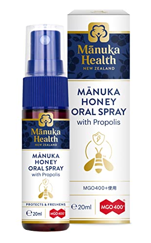 Manuka Health Spray Gola con Miele di Manuka MGO 400+ e Propoli, 20ml