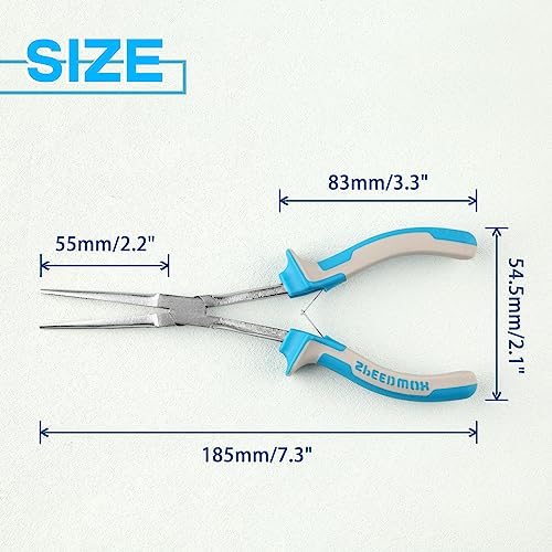 Image of SPEEDWOX 7 Inches Long Reach Needle Nose Pliers with Serrated Jaw