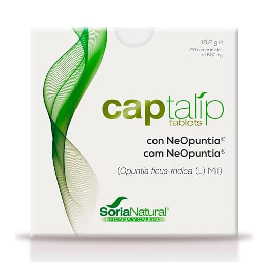 Soria Natural Captalip - NeOpuntia polvo de Opuntia - Ayuda a Controlar la Absorción de Grasa - Complemento alimenticio natural - Control de peso y dieta limpia - 28 comprimidos