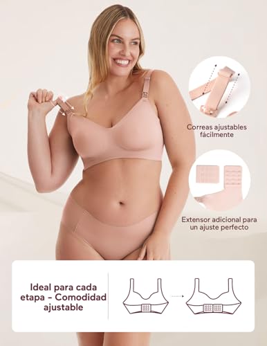 Variante de momcozy sujetador lactancia sin aros acolchado cómodo