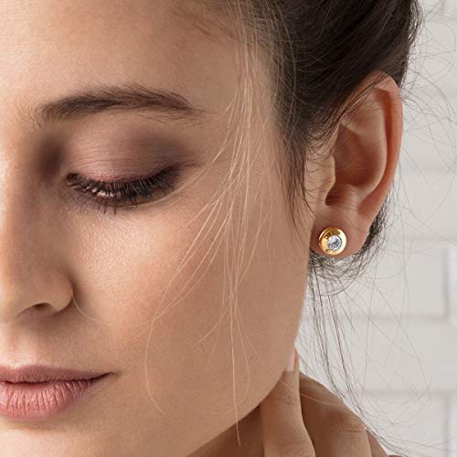 Punto Luce Orecchini Oro Giallo Donna Cerchio