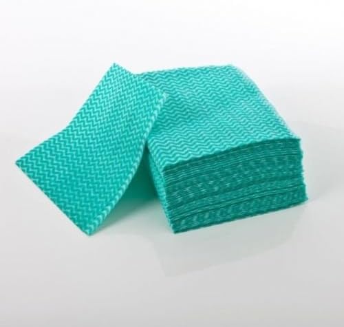 Pack Of 50 (GREEN) All Purpose Hygienic Cleaning Cloths Large Kitchen J Type Cloth Catering By Pasha81