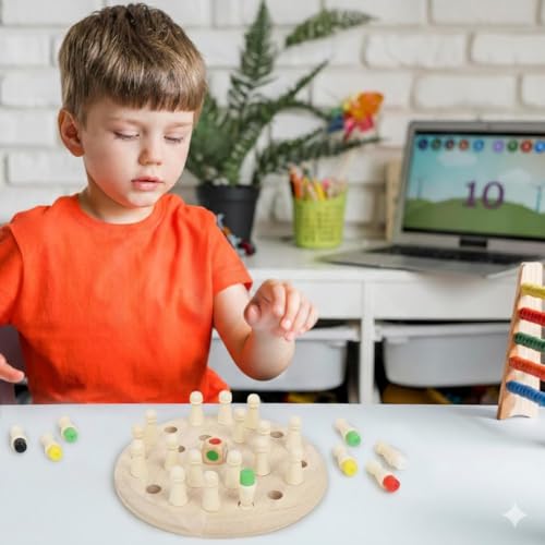 Image of Memory Chess Game, Memory Game for Kids, Board Games Toys for Boys and Girls Fun Adults at Home Games for Boys 7-14 Years funzone Puzzle Game for Kid 7 to 10 Years