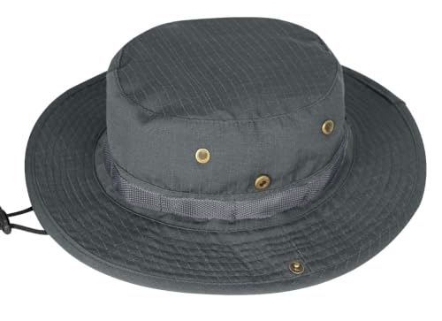 Image of Sun Hats for Men Women Boonie Hat UPF 50+ Bucket Hat Wide Brim UV Protection Fishing Hiking Safari Outdoor Hats
