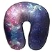 Cuscino a forma di U di viaggio della schiuma di memoria, cuscino di viaggio leggero variopinto della nebulosa dello spazio della galassia per guida