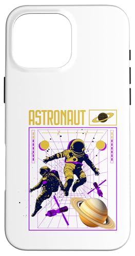 Coque iPhone 16 Pro Max cosmique astronaute design galaxie