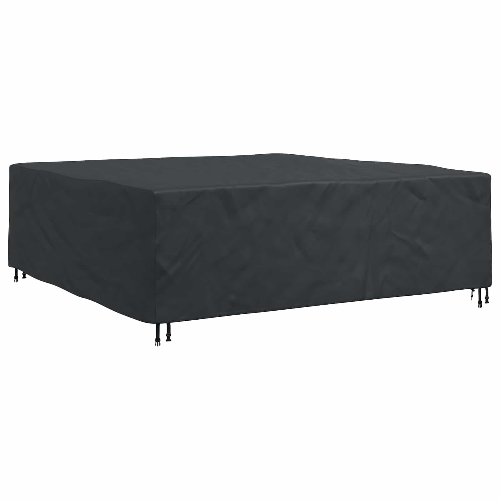 Knerpwd 600D Oxford Fabric Plain Black 600D Waterproof Furniture Cover 220 X 220 X 70 Cm For Indoor Outdoor Use