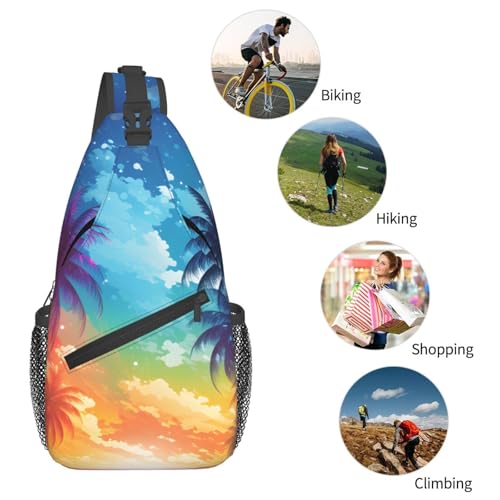 Bolso Bandolera Unisex Estilo Playa Tropical Ligero miniatura 6