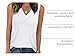 WIHOLL Womens Tank Tops Casual Loose Fit Spring Summer V Neck Outfits Sleeveless White T Shirts Trendy Plain Cute Basic Business Dressy Clothes Fashion 2025 S