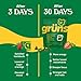 Gruns Adult Sugar-Free Super Greens Gummies, Superfood Gummy Bears with Spirulina, Chlorella, Fiber & Prebiotics for Digestive Health, Adaptogens Supplement with 20 Vitamins & Minerals, 28 Packets