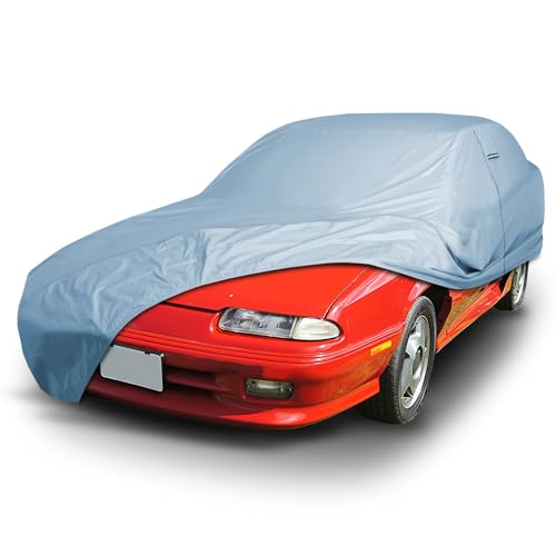 Image of iCarCover Premium Car Cover for 1984-1993 Dodge Daytona Heavy Duty Waterproof All-Weather Automobiles Custom Fit Indoor Outdoor UV Snow Protection Covers with Straps and Bag