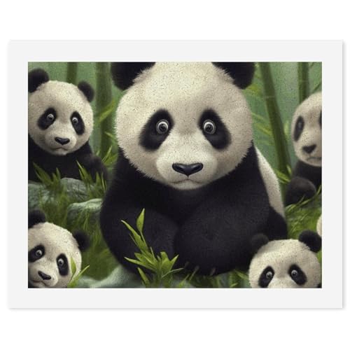 Pintura por números de panda ideal como regalo de cumpleaños DIY