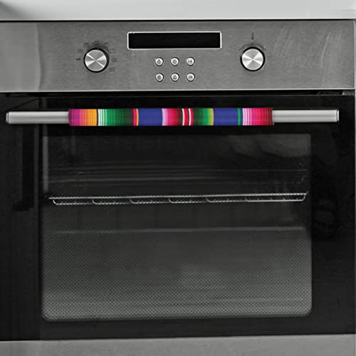 Image of Pardick Refrigerator Door Handle Covers Set of 2 Colorful Rainbow Washable Fridge Dishwasher Mocrowave Oven Door Decor Protector Handle Cover Keep Your Kitchen Appliance Clean from Food Stains