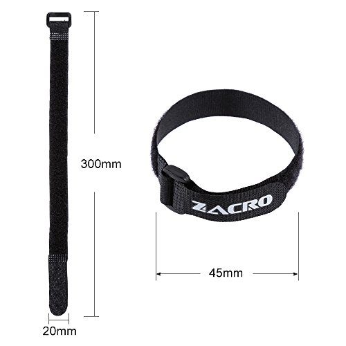 Zacro 30 pezzi riutilizzabili Velcro cavo di