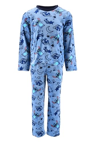 Pyjamas Stitch pour filles en polaire douce Disney 2 pièces 3-8 ans