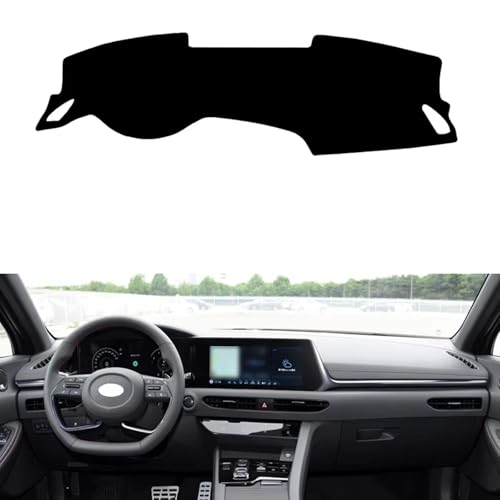 Cubierta de salpicadero para Hyundai Sonata VIII DN8 2019-2022 alfombrilla negra