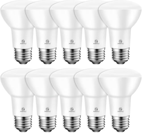 Energetic BR20 LED Bulb R20 Dimmable 2700K Soft White 45W Equivalent to 6.5W Recessed Can Light Bulbs Kitchen Ceiling Lights E26 500 Lumen LED Flood Light Bulbs Indoor UL Listed (Pack of 10)