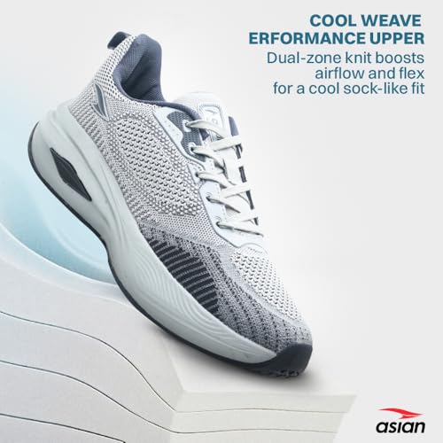 Image of ASIAN Titan-05 Men's Memory Foam Running Shoes | Breathable Mesh Upper Technology | TPU Support System | Anti-Slip TPR Sole | Athletic Sneakers