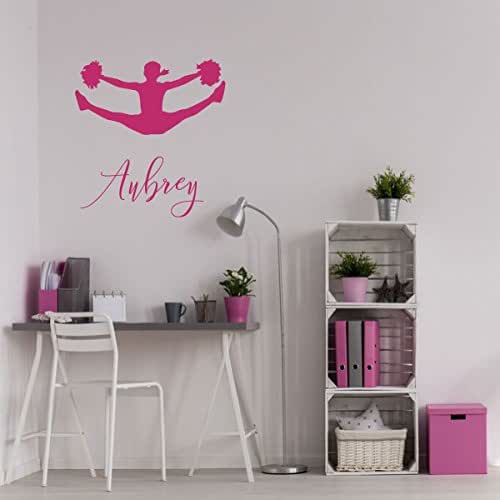Personalized Cheerleading Wall Decal with Custom Name