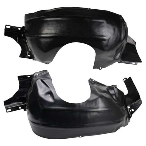 Image of TRQ Front Inner Fender Liner Set Compatible with 1994-1998 Ford Mustang FO1250110 FO1251110