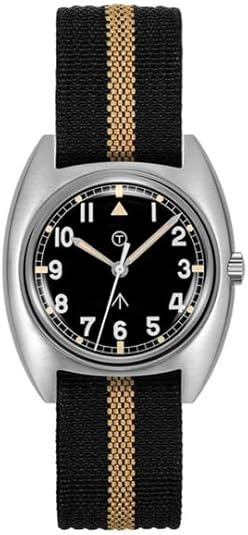 RDUNAE Military Quartz Watches for Men - RA02 36mm G10 Retro Wrist Watch K1 Mineral Glass Stainless Steel Luminous Field Watch