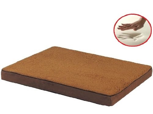 47"X29"X4" Sudan Brown Gusset Style Orthopedic Waterproof Memory Foam Pet Pad Bed For Extra Large Dog Crate Size 48"X30" With 2 External Covers #TOP2