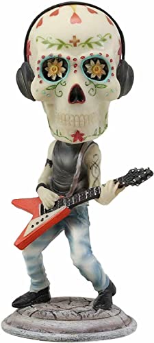 Ebros Gift Day of The Dead Skeleton Rock Band Guitar Player