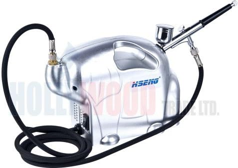 Complete Silent Airbrush Compressor With Airbrush For Hobby Craft, Beauty, Models