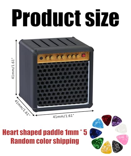 Image of Guitar Pick Holder, Guitar Pick, for Guitar Players Lovers | Guitar Picks Organizer | Simulation Speaker Desktop Ornaments Gift