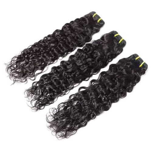 12 14 16 Inch Water Wave Bundles Human Hair 100% Unprocessed Curly Brazilian Virgin Hair Wet And Wavy 3 Bundles Human Hair Natural Black4