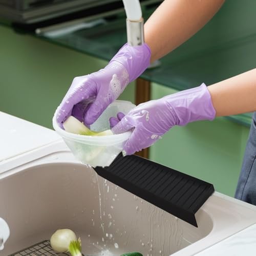 Protector de silicona antiderrames para evitar salpicaduras en el borde del fregadero 3