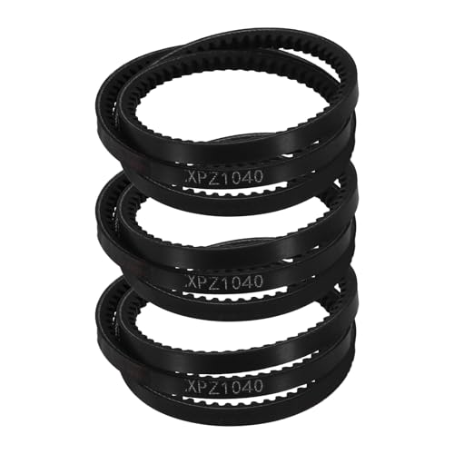Courroie trapézoïdale XPZ1040 à bords coupés pour haute résistance thermique en lot de 3