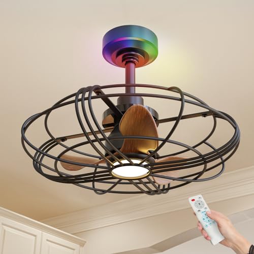 Ventilatore Da Soffitto Con Luce LED A Cristallo - 36W, Telecomando, 6 Velocità, Timer, Silenzioso, Per Camera Da Letto E Soggiorno