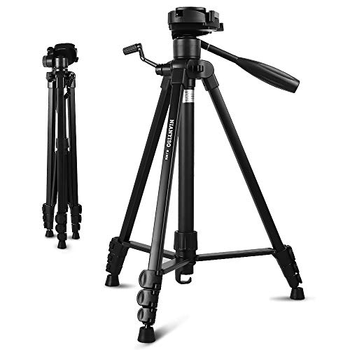 Verstellbarer Kameraständer mit Einbeinstativ mit 90-Grad-Mittelsäule, Aluminium Dreibein Stativ für Handy für Smartphone DSLR SLR Canon Nikon Sony