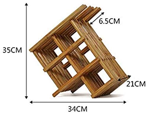 Soporte de vino de madera para 5 botellas miniatura 2