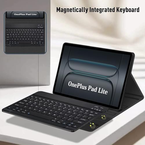 Image of HOM Tri-Fold Wireless Bluetooth Keyboard with Detachable Tablet Case Cover for OnePlus Pad Lite 11 inch